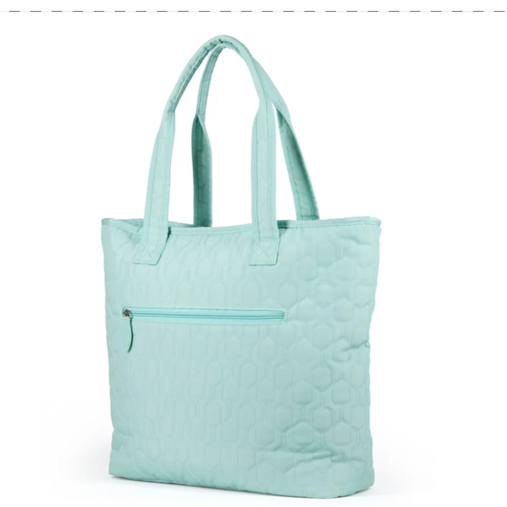 Ame & Lulu Light Blue tennis , pickleball , golf resort bag - Picture 5 of 14